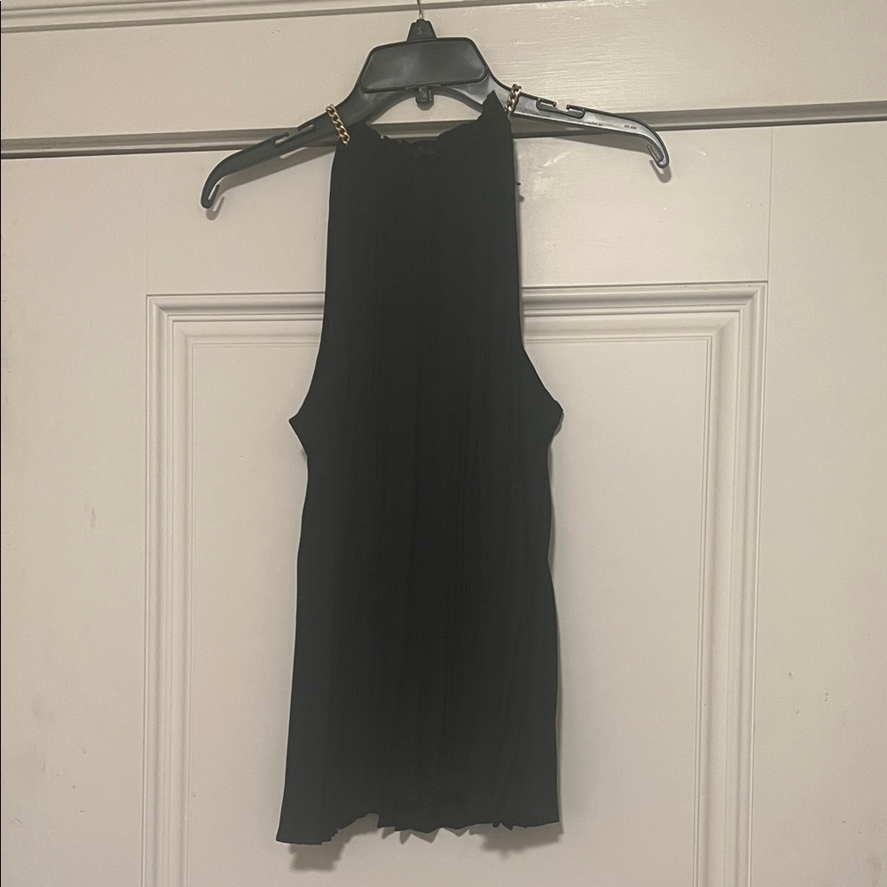DKNY Black Sleeveless Tank Top